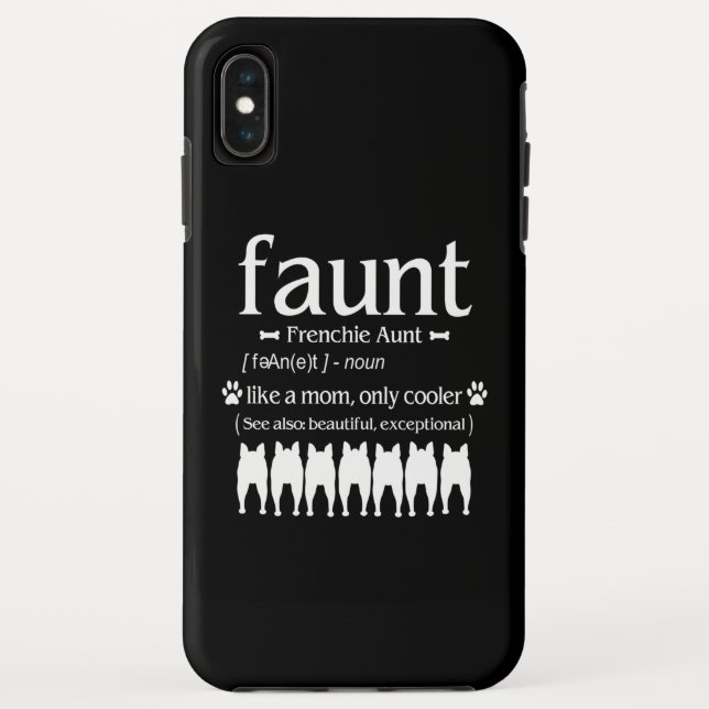 Hundegeschenk | Tante Franchie - Wie Mama nur Cool Case-Mate iPhone Hülle (Rückseite)