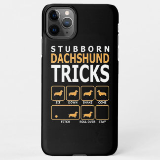 Hundegeschenk | Tricks für stubgeborene Dackeln iPhone 11Pro Max Hülle