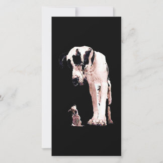 Hundegeschenke| Familiengroßartige Däne Dankeskarte