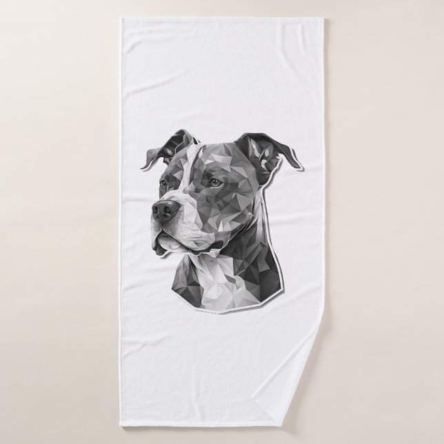 Hundegesicht Badehandtuch (Badehandtuch)