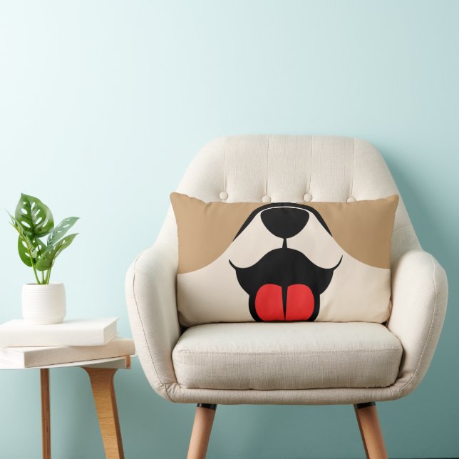 Hundegesicht Lendenkissen (Stuhl )