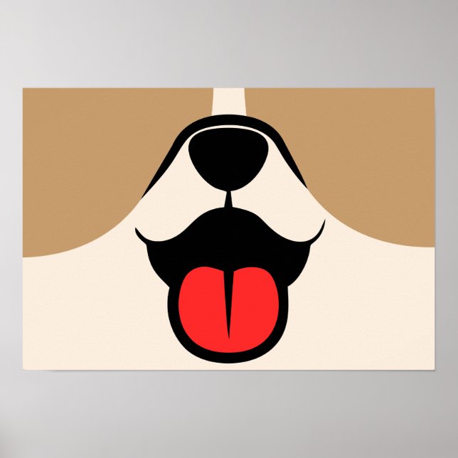 Hundegesicht Poster (Vorne)