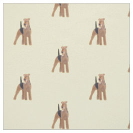 Hundegewebe Airedales Terrier Stoff