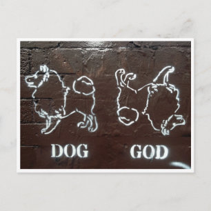Hundegott Postkarte