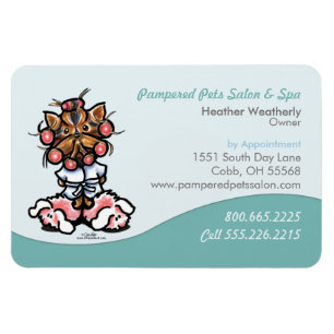 Hundegroomer-Haustier-Wellness-Center-Geschäft Magnet