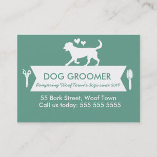 Hundegroomer-Verabredungs-Karte - Personalizable Terminkarte