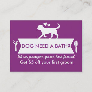 Hundegroomer-Visitenkarte - Personalizable Visitenkarte