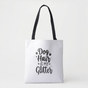 Hundehaar Ist Mein Glitter-Typografie-Kunstwerk