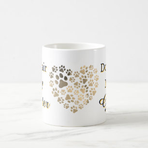 Hundehaar ist mein Glitzer Herzkranz Kaffeetasse