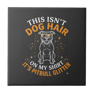 Hundehaar Pitbull Glitter Tragen Sonnenbrille Ster Fliese