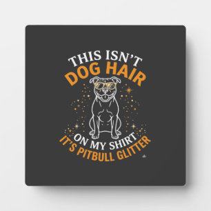 Hundehaar Pitbull Glitter Tragen Sonnenbrille Ster Fotoplatte