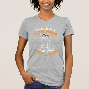 Hundehaar Pitbull Glitter trägt Sonnenbrille Stern T-Shirt