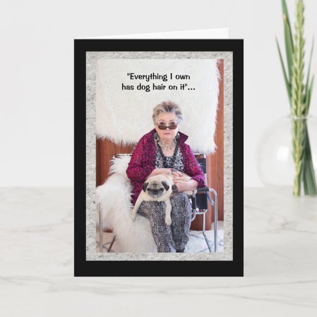 Hundehaar und alle... Liebe mich, Liebe meine Hund Karte (Vorderseite)