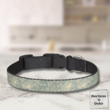 Hundehalsband - Salbeigrün Botanisch, Personalisie