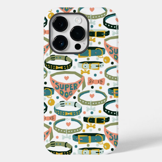 Hundehalsbänder für niedliche Designer Case-Mate iPhone Hülle (Rückseite)