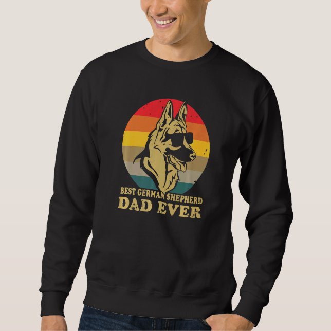 Hundehalter Apparel Bester deutscher Schäferhund-V Sweatshirt (Vorderseite)