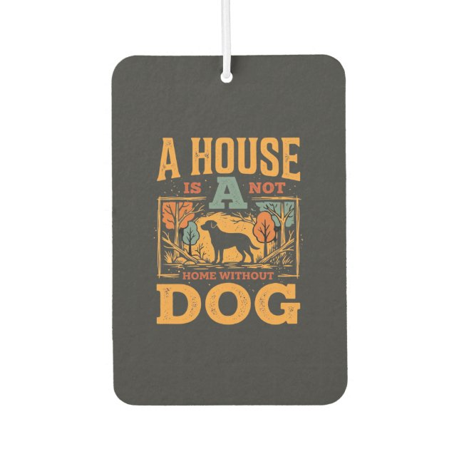 Hundeheim Vintage-Haus Autolufterfrischer (Vorderseite)