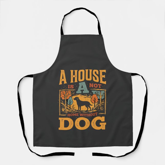 Hundeheim Vintage-Haus Schürze (Vorderseite)