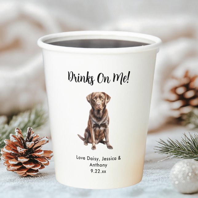 Hundehochzeit Pappbecher (Von Creator hochgeladen)