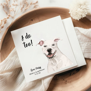Hundehochzeits-Cocktailservietten Serviette