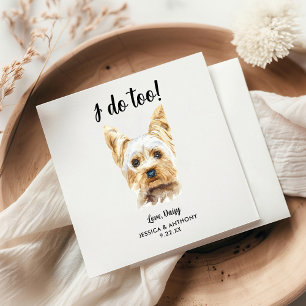 Hundehochzeits-Cocktailservietten Serviette