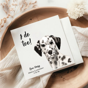 Hundehochzeits-Cocktailservietten Serviette