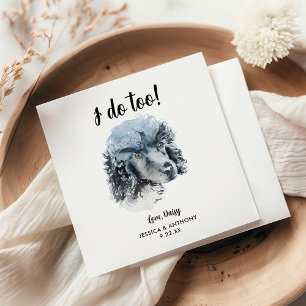 Hundehochzeits-Cocktailservietten Serviette