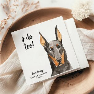 Hundehochzeits-Cocktailservietten Serviette