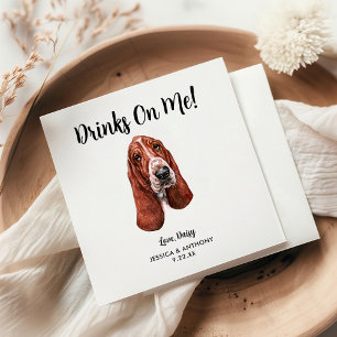 Hundehochzeits-Cocktailservietten Serviette