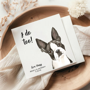 Hundehochzeits-Cocktailservietten Serviette