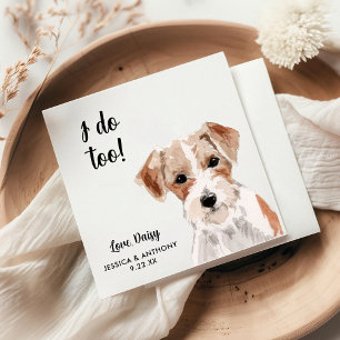 Hundehochzeits-Cocktailservietten Serviette