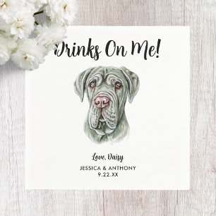 Hundehochzeits-Cocktailservietten Serviette