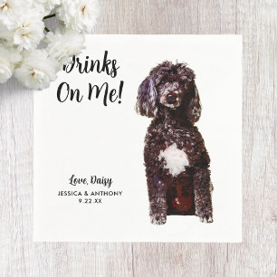 Hundehochzeits-Cocktailservietten Serviette