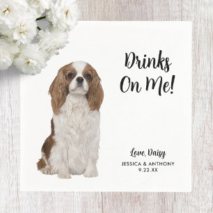 Hundehochzeits-Cocktailservietten Serviette