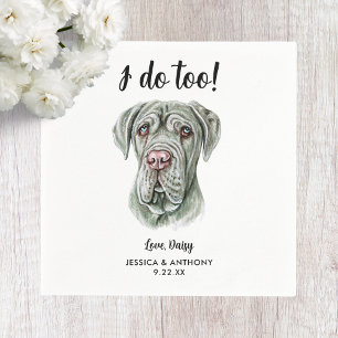 Hundehochzeits-Cocktailservietten Serviette