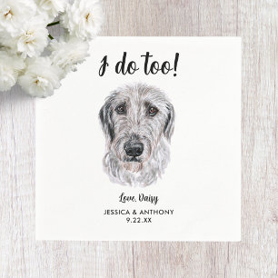 Hundehochzeits-Cocktailservietten Serviette