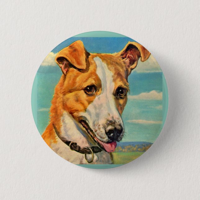 Hundehund Button (Vorderseite)