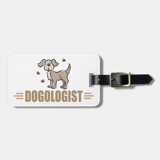 Hundehund Gepäckanhänger (Vorderseite horizontal)
