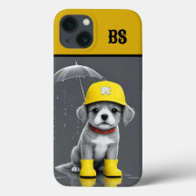 Hundehund in Regenbooten - Hunde Humor
