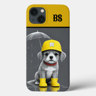 Hundehund in Regenbooten - Hunde Humor Case-Mate iPhone Hülle