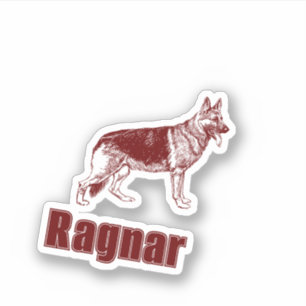 Hundehunde Individuelle Namen Sticker schneiden