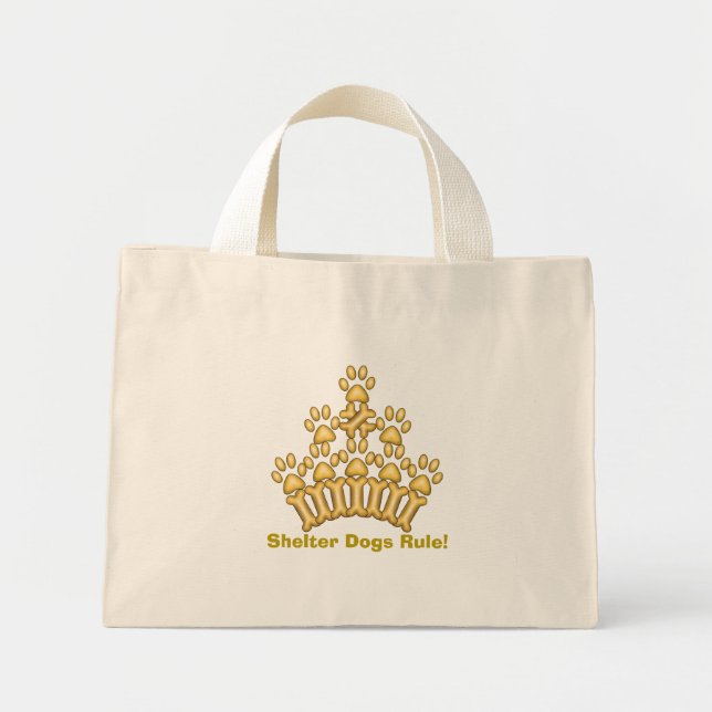 Hundehunde-Regel! Mini Tote Bag Mini Stoffbeutel (Vorne)