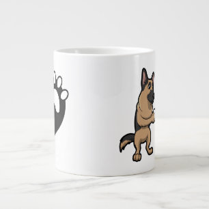 Hundehunde und Kaffee am Morgen Jumbo-Tasse