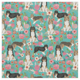 Hundehütte Hirsche Vintage Blüten Stoff