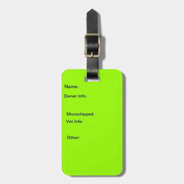 Hundehütte/Kiste Identifikations-Umbau Gepäckanhänger (Vorderseite vertikal)