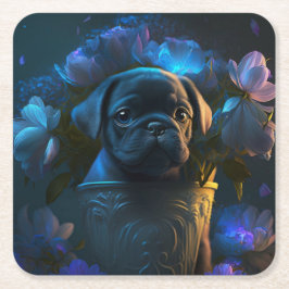 Hundehütte Rechteckiger Pappuntersetzer