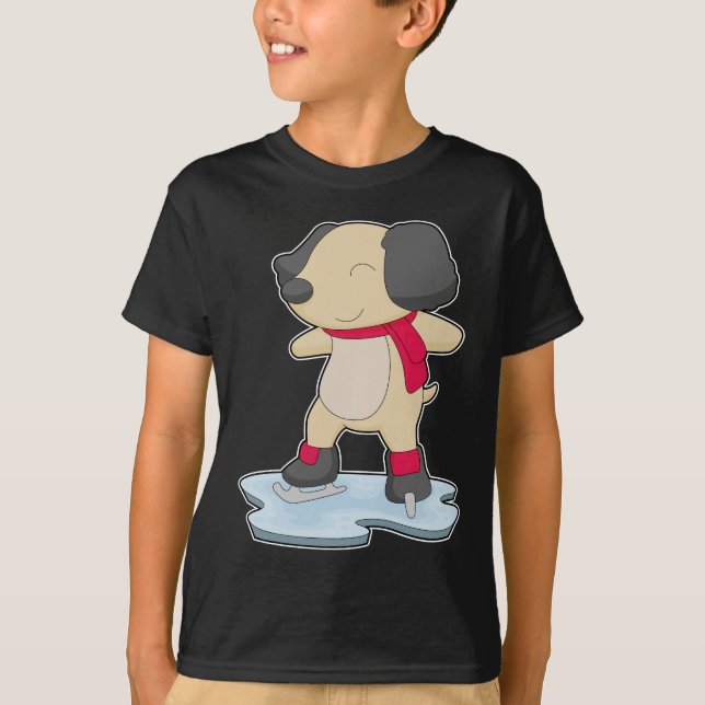 Hundeis-Skaten-Ice-Skate T-Shirt (Vorderseite)