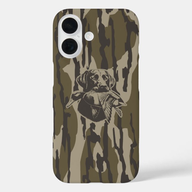 Hundejäger mit Hundeschwald-Camouflage Case-Mate iPhone Hülle (Rückseite)