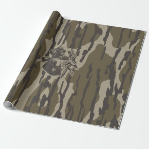 Hundejäger mit Hundeschwald-Camouflage Geschenkpapier