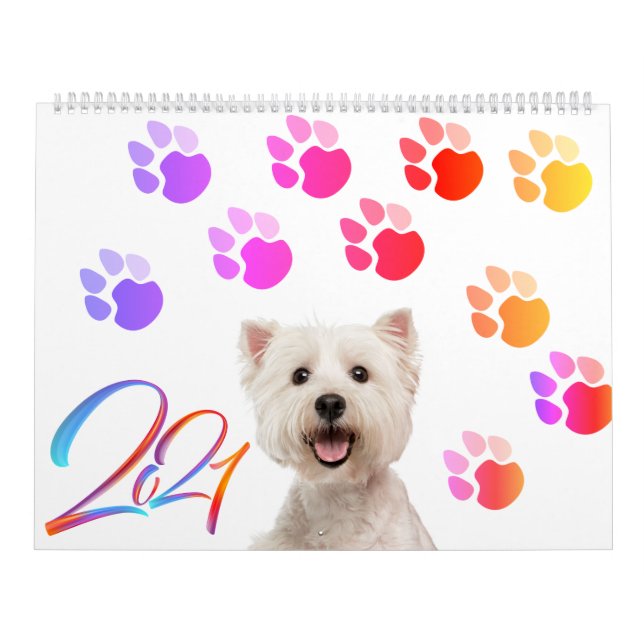 Hundekalender mit unterschiedlicher Rasse pro Mona Kalender (Titelbild)